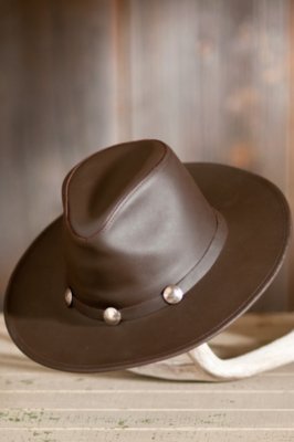 Dude Leather Buffalo Hat 