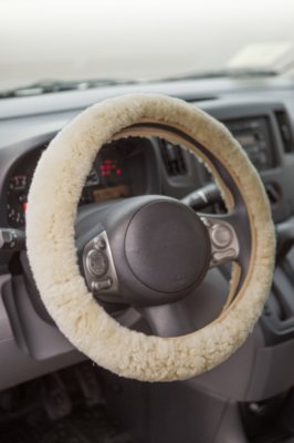 Steering Wheel Cover, GOBI (TAN), Size 1 SIZE