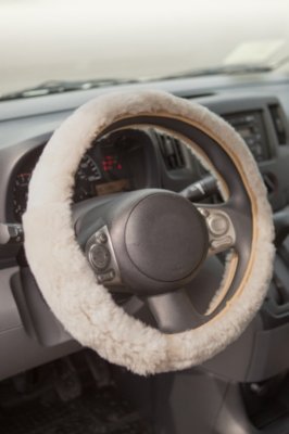 Steering Wheel Cover, PEARL, Size 1 SIZE