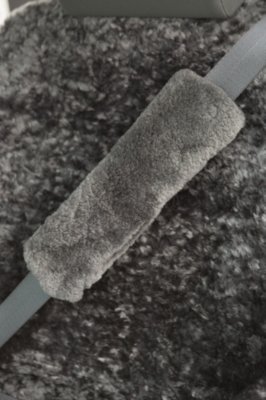 Seat Belt Cover, CHARCOAL, Size 1 SIZE