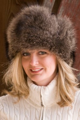 Raccoon & Melton Hat with Ear Flaps