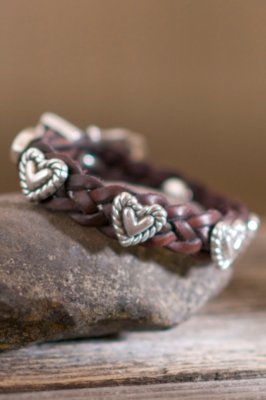 Brighton Rope Heart Braid Bandit Bracelet