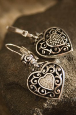 Brighton Reno Heart Leverback Earring