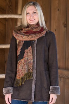 Women's Serbia Colorful Paisley Shawl