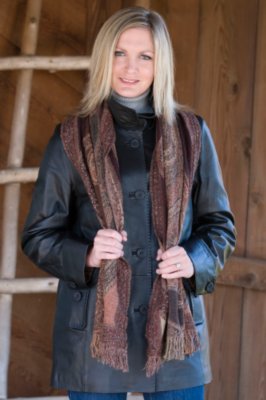 Women's Harrison Paisley Wool Shawl