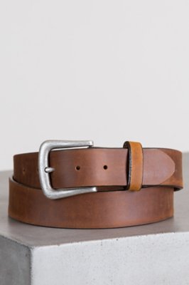Leather Work Belt, BROWN