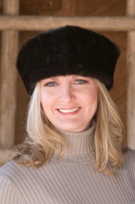 Women's Mink Trimmed Empress Hat