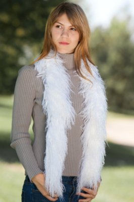 Women's Tibetan Lamb Fur Boa