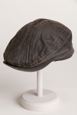 Weathered Cotton-Blend Ivy Cap with Fleece-Lined Earflap, BROWN