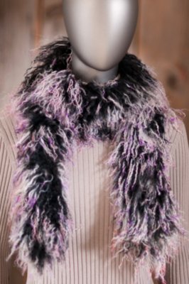 Women's Mongolian Lamb Fur Boa