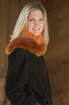 Women's Knitted Fox Scarf