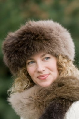 Women's Knitted Fox Headband