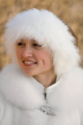 Women's Solid Knitted Fox Headband