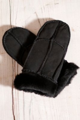 Women’s Patchwork Sheepskin Mittens