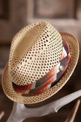 Javier Goorin Brothers Straw Fedora Hat