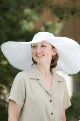 Women's Big Brim Ribbon Hat