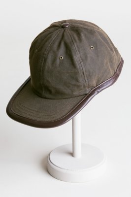 Oil Cloth & Leather Baseball Cap