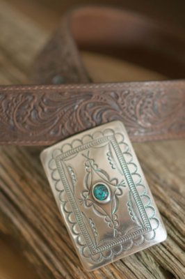 Women's Navajo Spirit Leather Belt