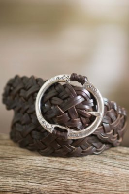 Women's Bonita Braided Brighton Leather Belt
