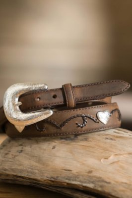 Women's Ropin' Hearts Leather Belt6