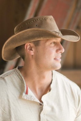The Burnt Dust Leather Studded Hat