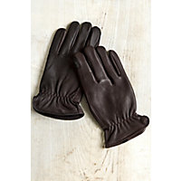 Men's Deerskin Leather Driving Gloves, BROWN