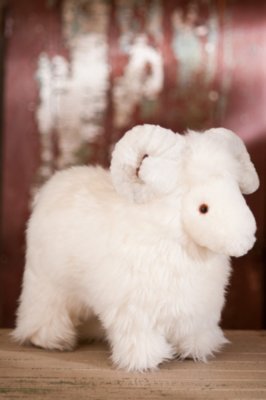 Lucky Sheepskin Stuffed Sheep