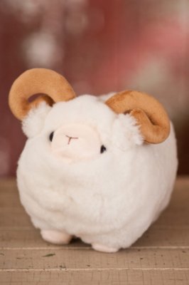 Stuffed Sheepskin Sheep