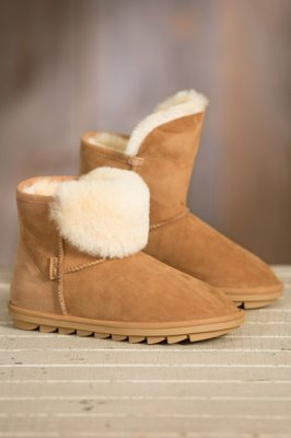 Women's Overland Tina Sheepskin Boots, CHESTNUT