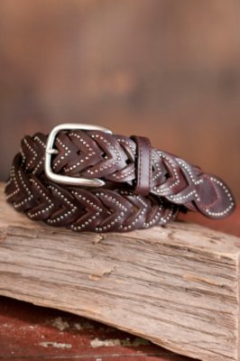 Hana Braid Leather Belt 