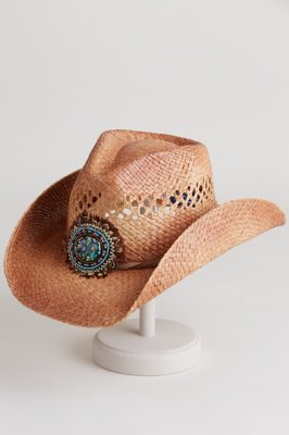 Women's Shapeable Western Raffia Hat
