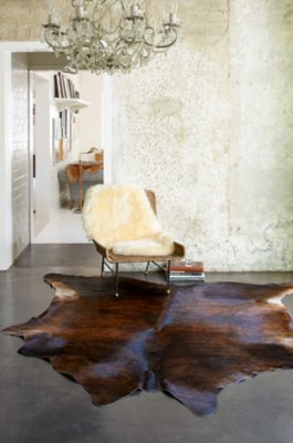 Dark Brindle Exotic Cowhide Rugs