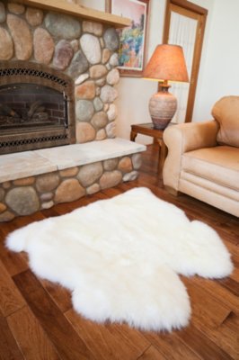 2-Pelt Side-By-Side Australian Sheepskin Rug