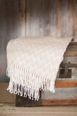 Fringed Peruvian Alpaca Throw 