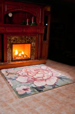 Pink Rose Australian Lambskin Rug