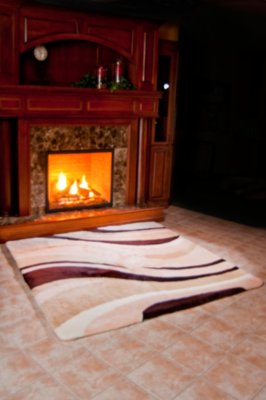 Neutral Waves Australian Lambskin Rug