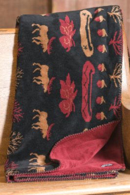 Black Denali Lake Throw 60" X 72"