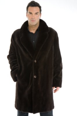 Men's Gregory Sheared Danish Mink Fur Coat