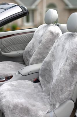 Custom-Fit Sheepskin Car Seat Cover