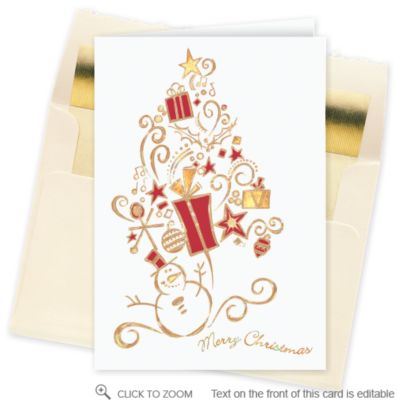 Season's Greetings Scrollwork Star Card