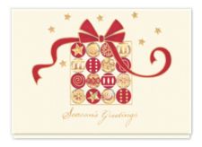 Lyrical Tree Christmas Card