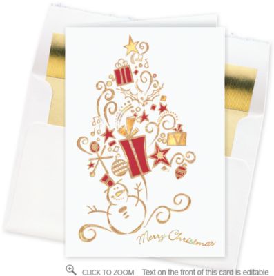 Snowman Surprise Christmas Card