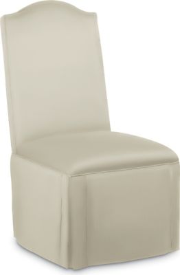 Donna Side Chair with Double Kick Pleat Skirt