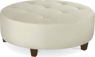 Brooklyn Round Button Top Ottoman
