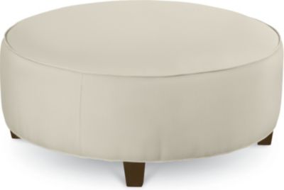 Brooklyn Round Plain Top Ottoman