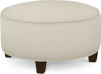 Brooklyn Round Plain Top Ottoman