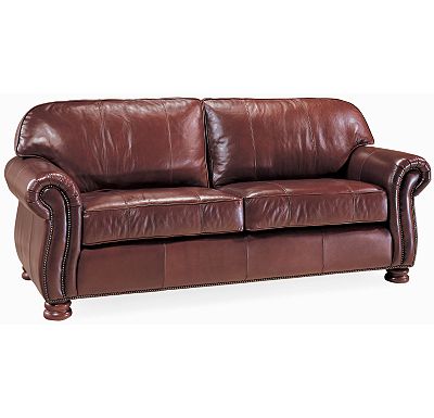 Furniture Touch  on Thomasville Furniture   Upholstery  Leather Benjamin 2 Seat Sofa