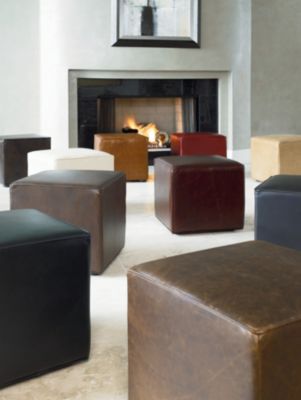 Leather Ottomans