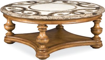 Trebbiano Round Cocktail Table (Stone Top)