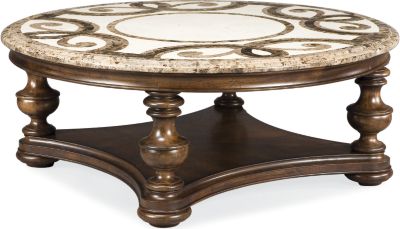 Trebbiano Round Cocktail Table (Stone Top)